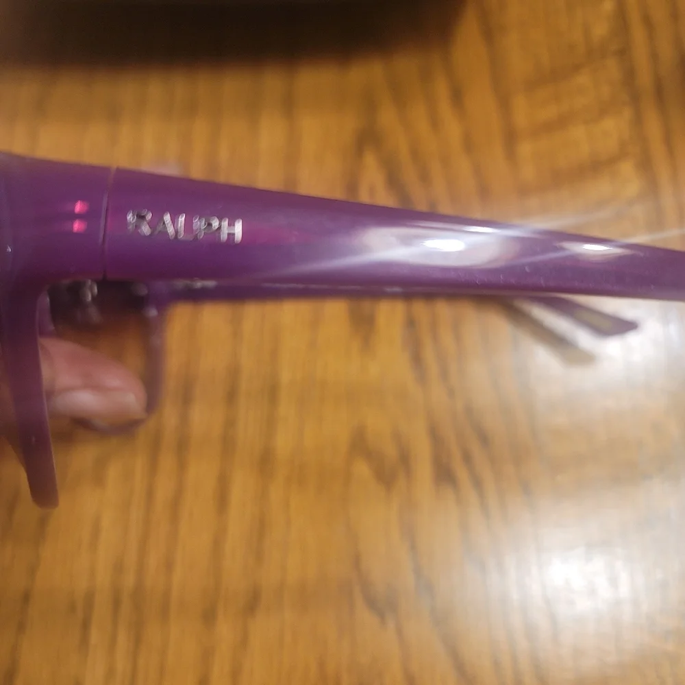 NWOT Ralph Lauren Purple Round Medium Large Sunglasses